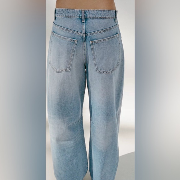 Zara TRF Women's Balloon Wide-Leg Jeans - Picture 3 of 7